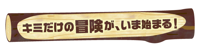 君だけの冒険が、いま始まる!